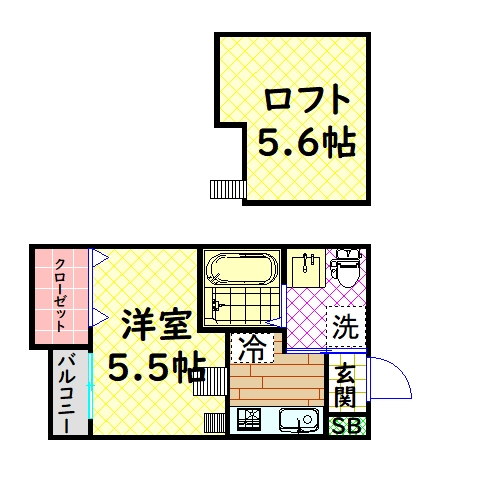 スペランツァ堺の間取り写真