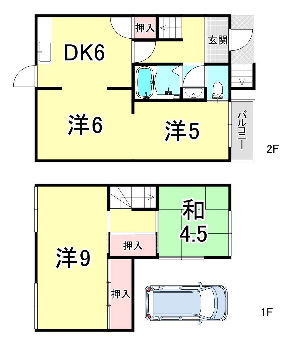 高丸7丁目戸建の間取り写真