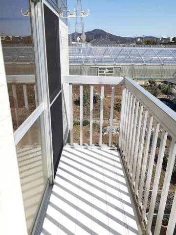 バルコニー　落ち着いた時間を過ごせるバルコニーです