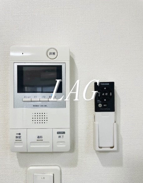 セキュリティ　モニター付インターホンです。