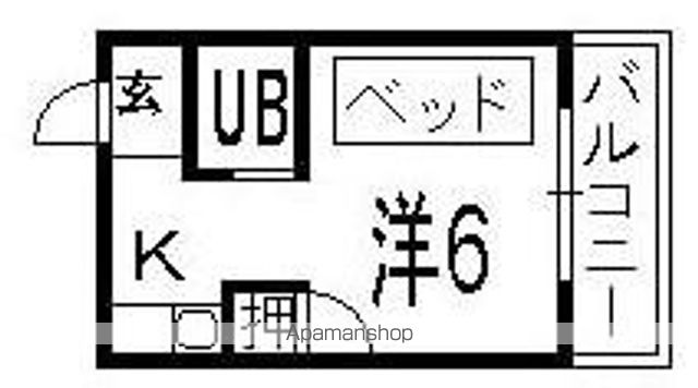 京阪本線 牧野駅 徒歩16分 2階建 築35年の間取り写真