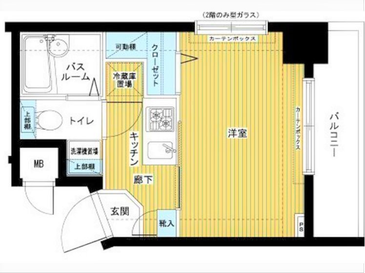 東京メトロ日比谷線 八丁堀駅 徒歩8分 12階建 築24年の間取り写真