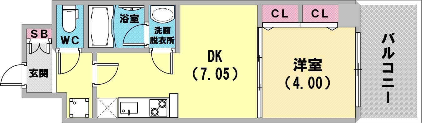 プレジオ神戸WESTの間取り写真