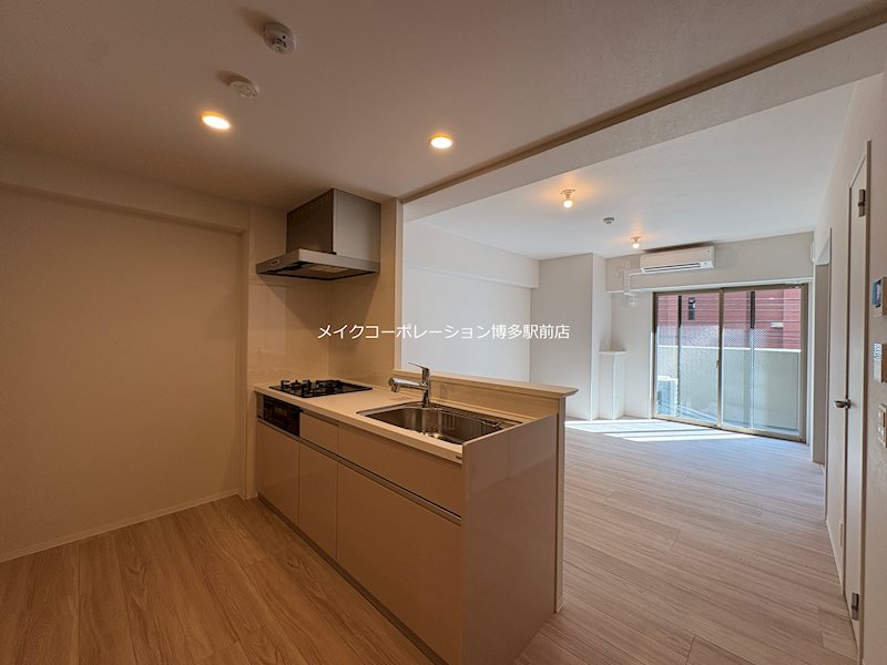 地下鉄七隈線 渡辺通駅 徒歩6分 12階建 築1年のキッチン写真