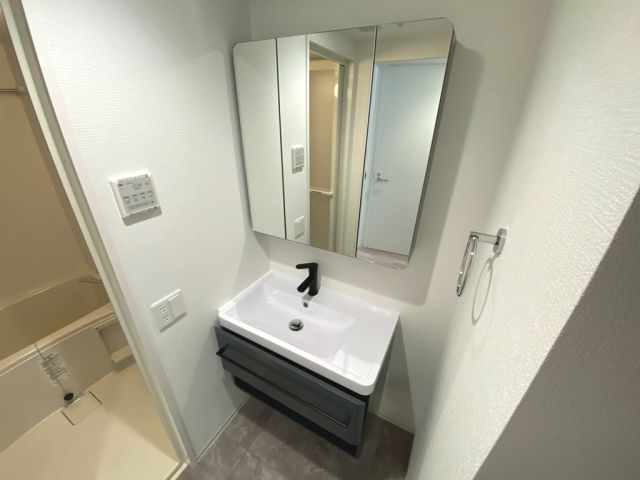 洗面設備　※部屋毎でカラーに違いがある場合がございます。