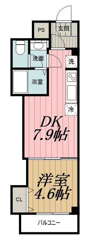 ＪＲ総武線 千葉駅 徒歩17分 6階建 築11年の間取り写真