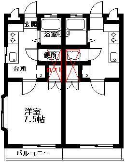 マシャンブルＡの間取り