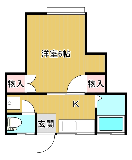 ハイツ松鷹の間取り