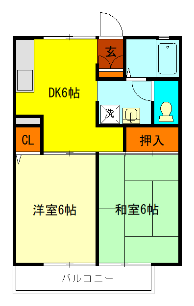 ハナミズキBの間取り