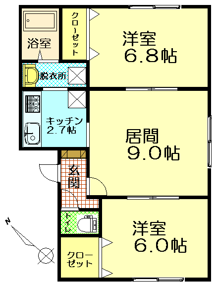 リバティ光陽の間取り