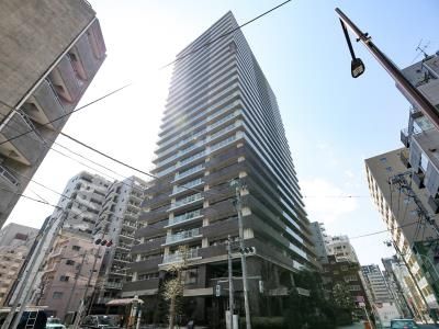 【中央区湊のマンションの建物外観】