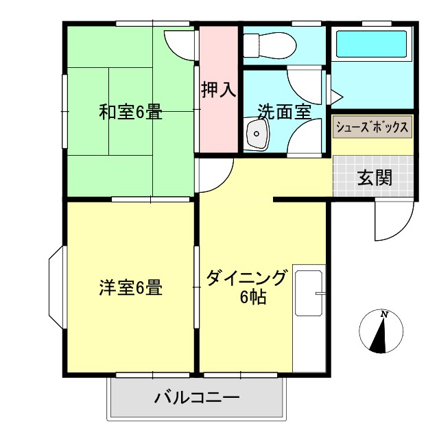 スリーエトワールBの間取り