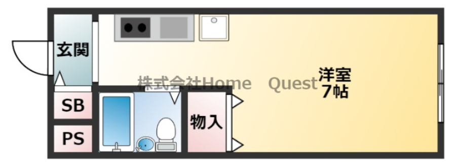 大和ハイツの間取り