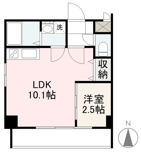 高松市本町のマンションの間取り