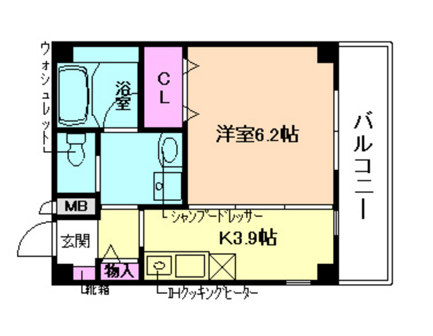 エイワンコート大和田の間取り