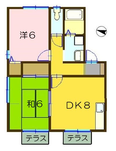 セジュール潤の間取り