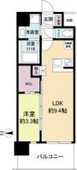 吹田市江坂町のマンションの間取り