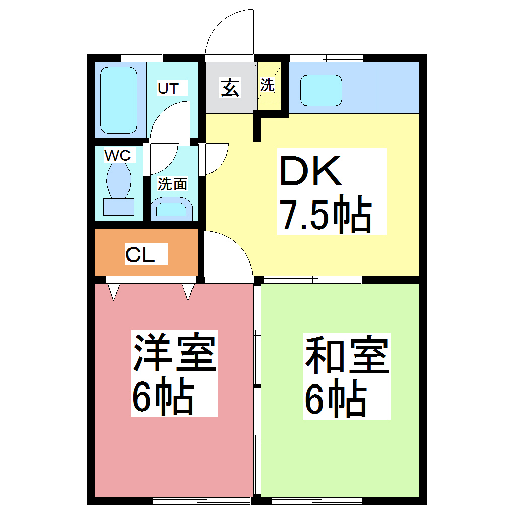 住吉マンションの間取り