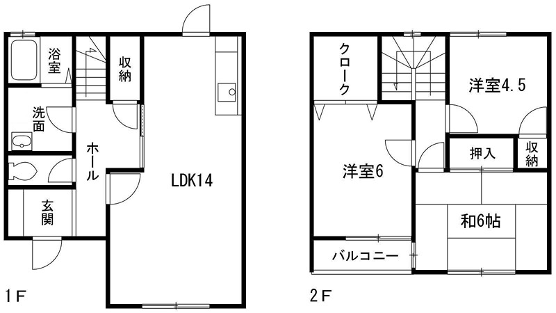 姫路市御立東のアパートの間取り