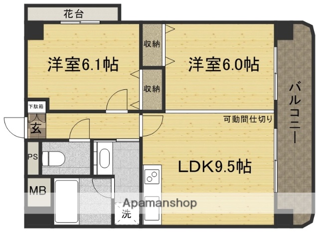 阪神ハイグレードマンション15番館_間取り_0