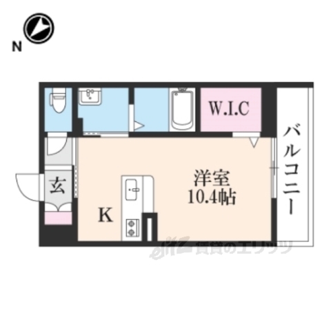 彦根市西今町のマンションの間取り