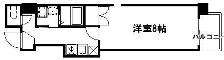 【京都市東山区西海子町のマンションの間取り】