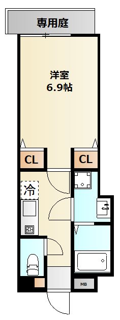 ミリアビタ弁天の間取り