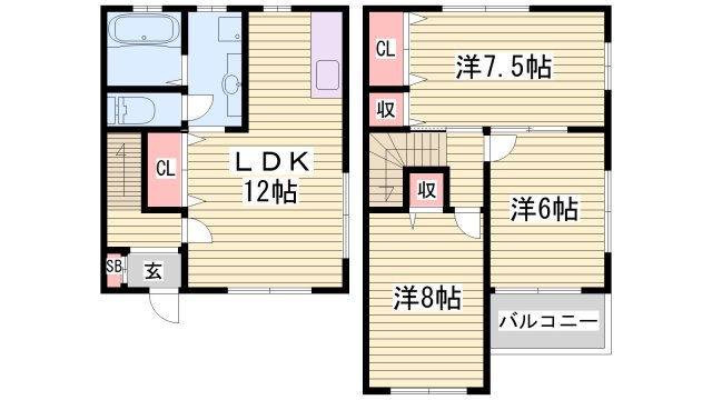 コンフォート八代の間取り