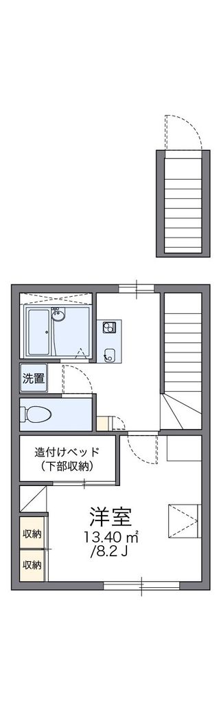 レオパレスグリーンハウスVの間取り