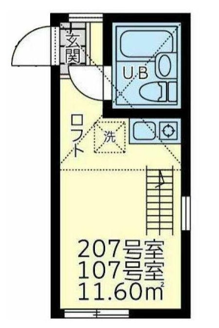 ユナイト片倉町バージニアの杜の間取り