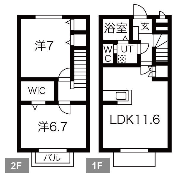 TWINS(ツインズ)Aの間取り