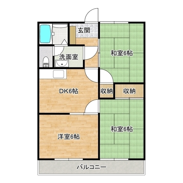 シティさなえの間取り