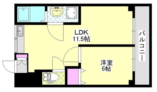 ゼフィールマンションＢ棟の間取り