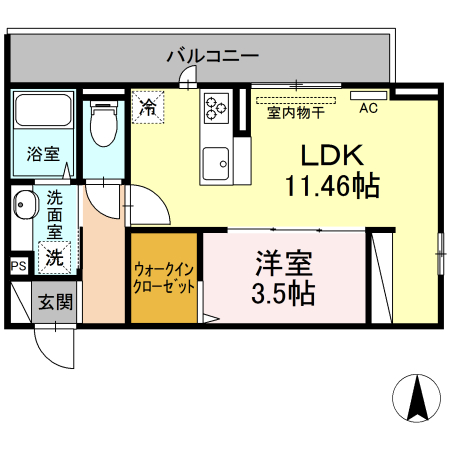 ジョイアス　スマート西条の間取り