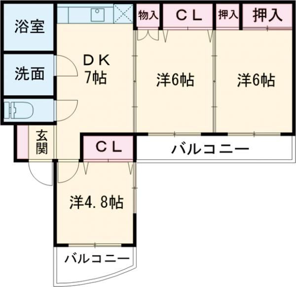 グランドゥールＹＵＡＳＡの間取り