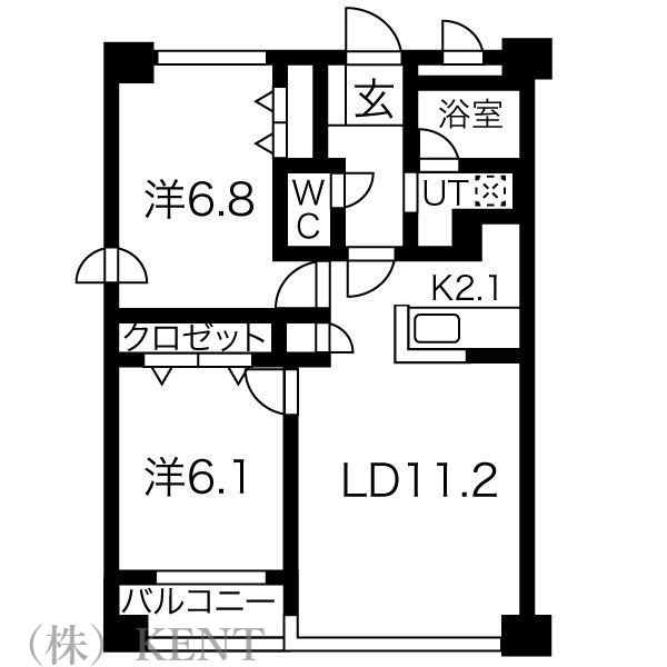 ノヴァ南円山の間取り