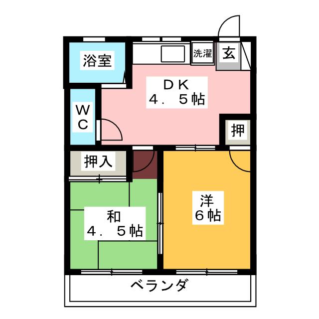 宮岡コーポの間取り