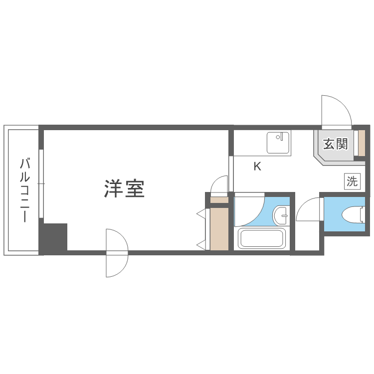 メゾンクレスト北大前ＩＩの間取り