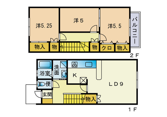 メゾネット都弐番館の間取り