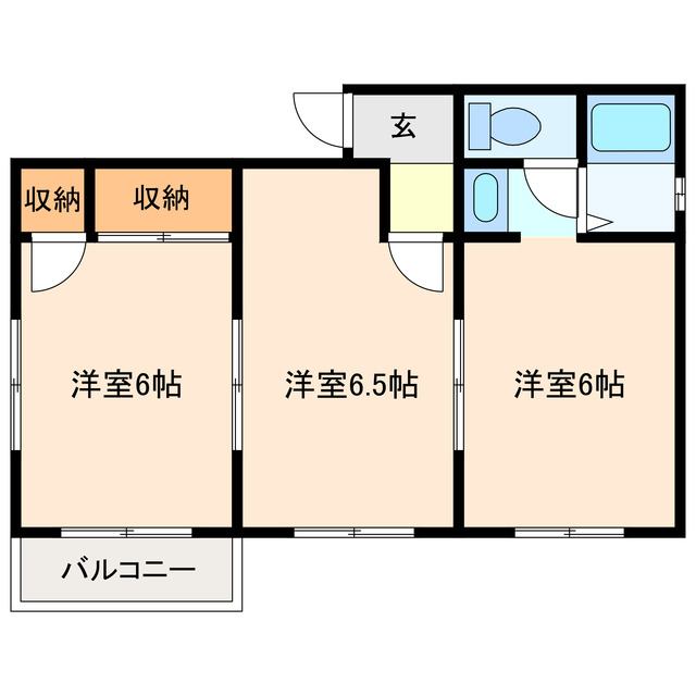 磯山ハイツの間取り