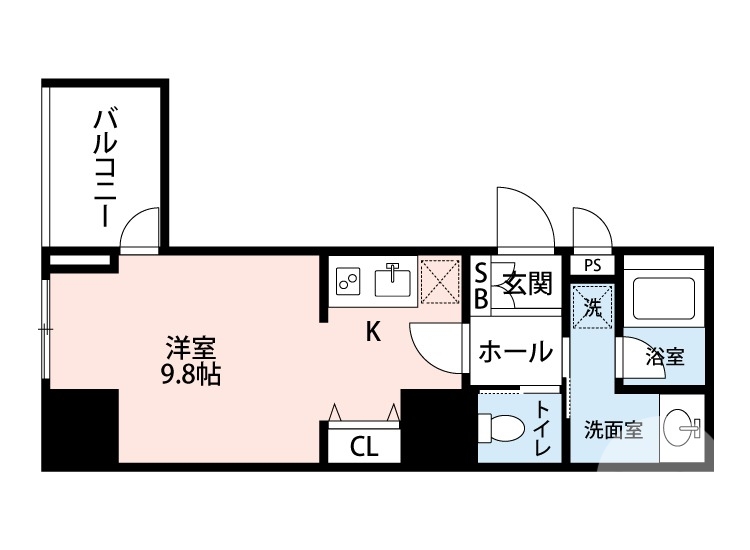 堺市堺区北花田口町のマンションの間取り