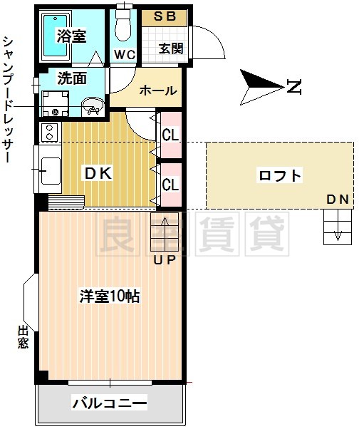 サニーフラット瑞穂の間取り