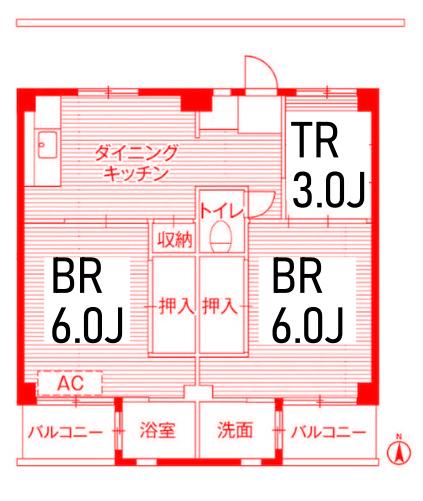 横須賀市浦上台のマンションの間取り