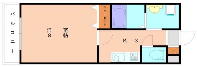 福岡市東区三苫のマンションの間取り