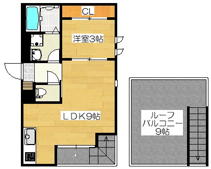 【Grandtic 朝倉街道の間取り】