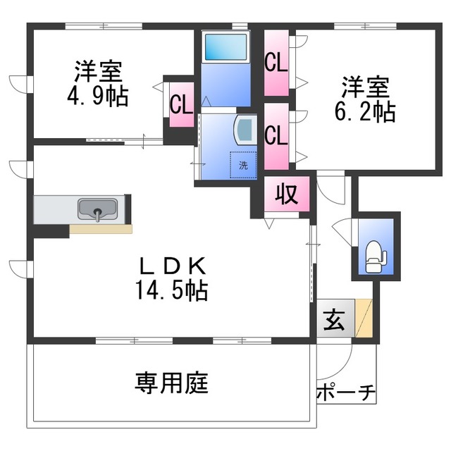 【シャーメゾン陽IIの間取り】