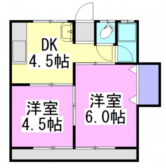 コーポみどりの間取り