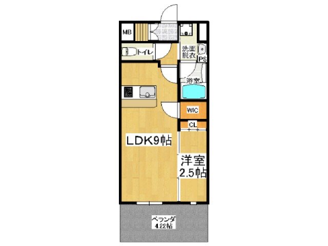 ロイヤルシティ大川の間取り