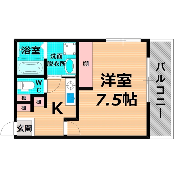 守口市豊秀町のマンションの間取り