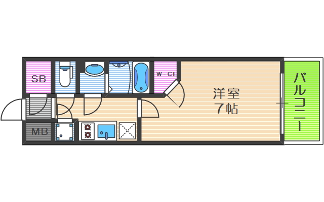 エスリード九条スタシオンの間取り